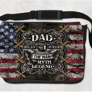 Men's Best Dad Ever The Man Myth Legend American Design Shoulder Crossbody Bag